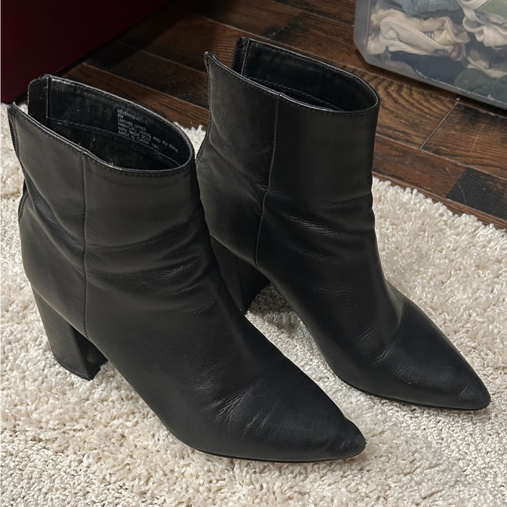 Steve Madden Neven Black Heeled Boots- Women’s size 8